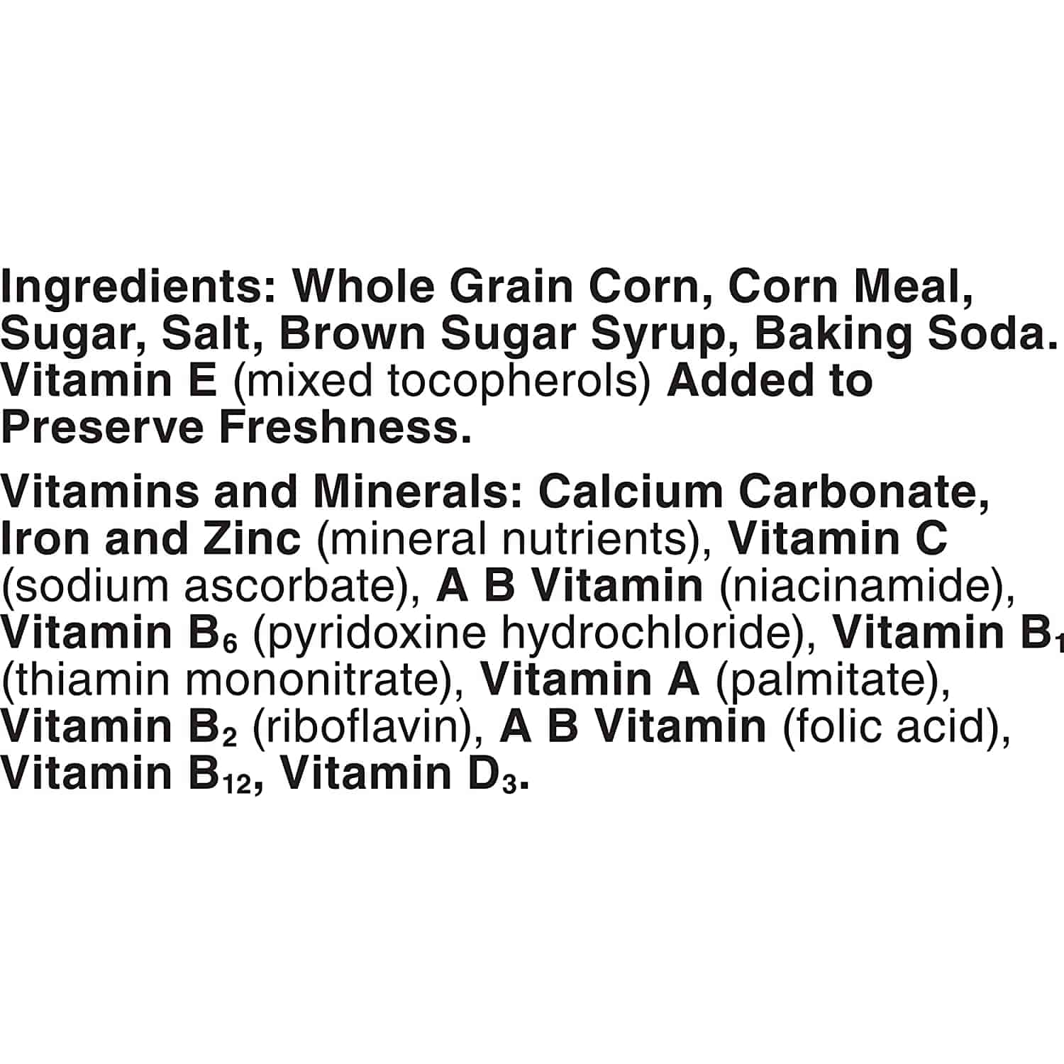 Kix Cereal Ingredients