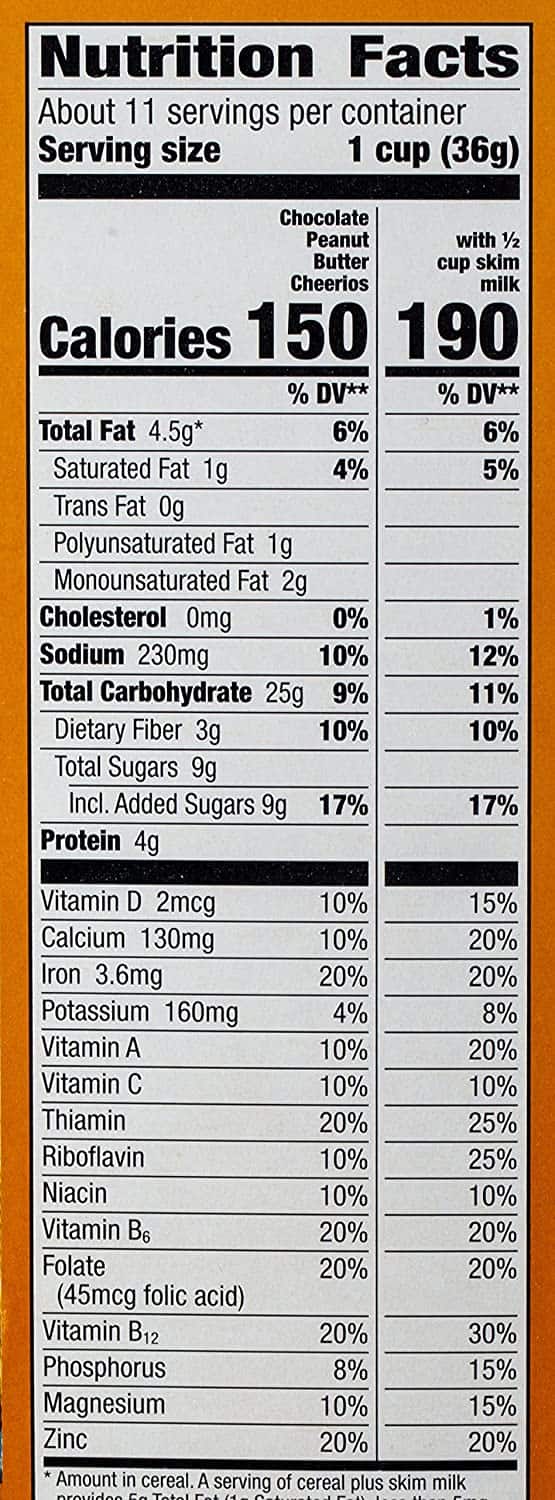 Is Chocolate Peanut Butter Cheerios Cereal Healthy? Ingredients ...