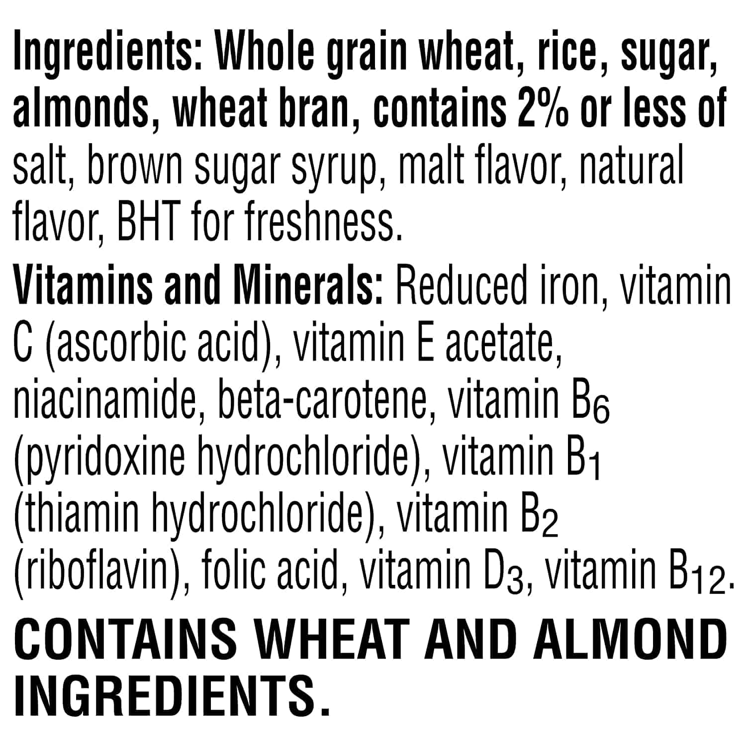 Is Special K Vanilla Almond Cereal Healthy? Ingredients & Nutrition ...