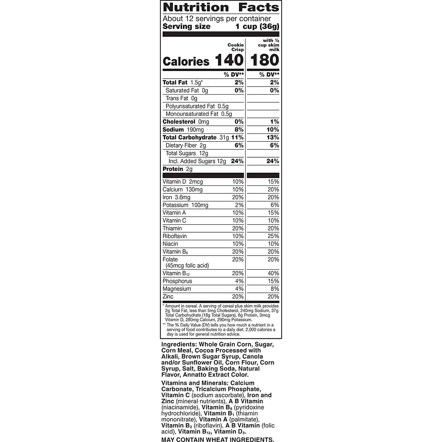 Is Cookie Crisp Cereal Healthy Ingredients Nutrition Facts Cereal Is Cookie Crisp Cereal Healthy Ingredients Nutrition Facts Cereal