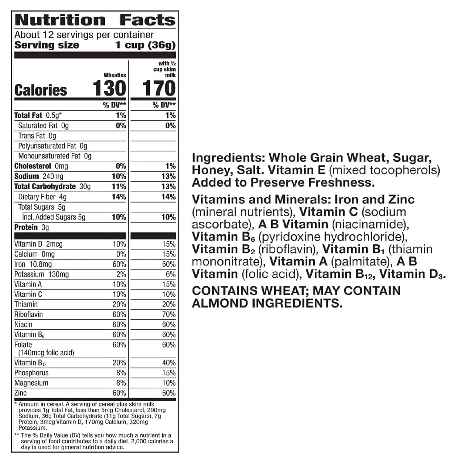 Is Wheaties Cereal Healthy Ingredients And Nutrition Facts 